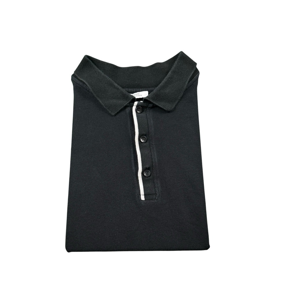 Versace Collection Black White Tipped Cotton Men's Polo Shirt Size XL